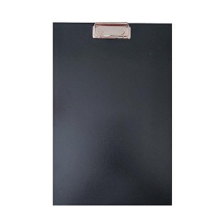 Prancheta A4 Lousa Portátil Oficio MDF Preto c/ Prendedor Kit 4 Unidades Gv Office