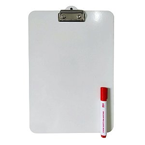 Prancheta A4 Lousa Portátil Oficio Eucatex c/ Prendedor Acompanha 1 Caneta Gv Office