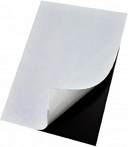 Folhas Manta Magnética Adesivada A4 0,3mm Imã De Geladeira 3 Un.