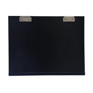 Prancheta Para Desenho Portátil A3 A4 Preto 2 Prendedores - Gv Office