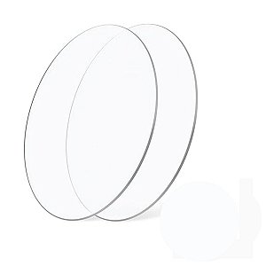 Cake Board Mini Porta Copo Transparente 9 cm 3 mm Acrilico 10 Unidades