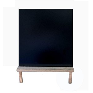 Lousa Infantil Cavalete Tripé Preta Quadro Negro 45x65 cm c/ Suporte para Apagador e Giz Gv Office