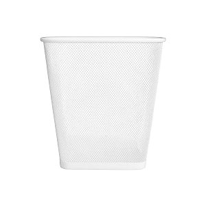 Lixeira de Escritorio Cesto de Lixo 12L Branca Quadrada Gv Office