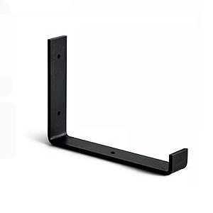 Mão Francesa Invertida 20 cm Aço Preto 1 Unidade