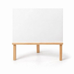 Lousa Infantil Branca com Tripé 60x50cm Quadro Educativo Portátil em Madeira Apagável Ideal para Desenho e Aprendizado