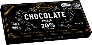Barra de Chocolate Haenssgen Amargo 70% Cacau 320g