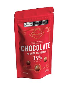 Flocos de Arroz cobertos com Chocolate ao Leite 34% Cacau Tradicional 300g