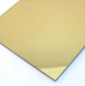 CHAPA DE ACRILICO DOURADA 2000x1000 2MM