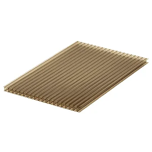 Policarbonato Alveolar - 2100x6000mm - 10mm - Bronze