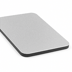 Chapa de ACM  3mmx1220X 5000  - Cinza metálico
