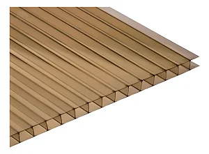 Chapa de Policarbonato Alveolar - Bronze