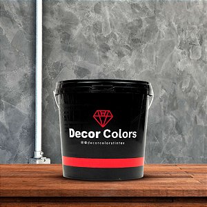 Cimento Queimado Rústico 23 kg Grafite Decor Colors