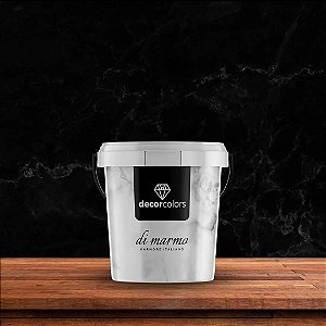 Revestimento Efeito Mármore Di Marmo Nero 5 kg Decor Colors