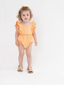Romper Linho Papaya Infantil