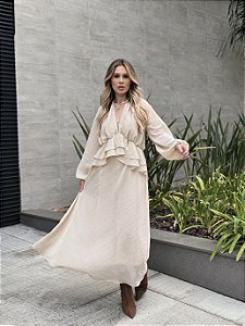 Vestido Midi Texturizado