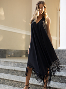 Vestido Frente Unica Franjas
