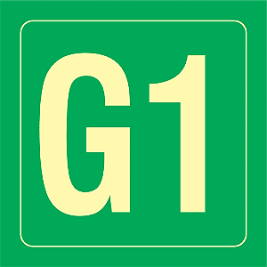 Placa Identificação Pavimento - G1 - S17 14x14