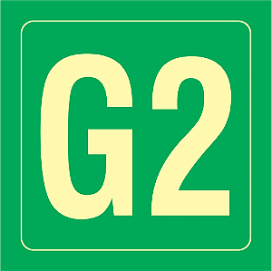 Placa Identificação Pavimento - G2 - S17 14x14