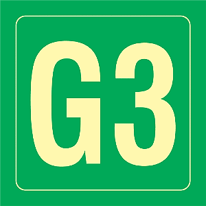 Placa Identificação Pavimento - G3 - S17 14x14