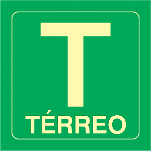 Placa Identificação Pavimento - Térreo - S17 14x14