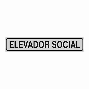 Placa Elevador Social Es1 6,5x30