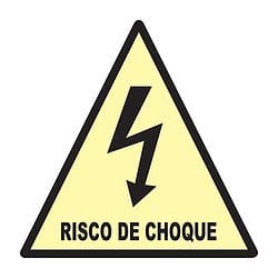 Placa Risco De Choque Elétrico A5 21x21x21