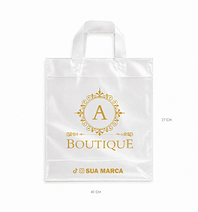 Sacola alça fita 27x40 Personalizada