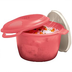Tupperware Micro Arroz 2,2 Litros Rosa Salmão