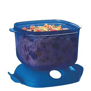 Tupperware Cristal Pop Quadrada 1,9L Pure Blue