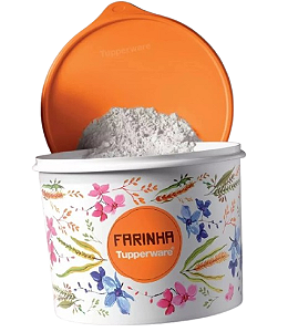 Tupperware Tupper Caixa 3,8kg Farinha Floral #