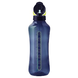 Tupperware Garrafa de Agua Aquavibe 2L com Canudo Mar Profundo #