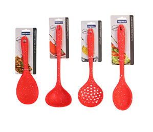 Kit Utensílios de Cozinha 4 Peças Silicone vermelho - Fratelli #