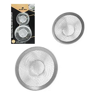 Kit Ralo para Pia com 2 Peças de 5cm e 7cm Inox #
