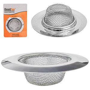 Ralo de Inox para Pia com Borda Larga 7,3 cm #