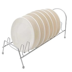 Escorredor de Pratos Inox Aramado para 8 Pratos - Clink #