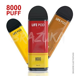 REFIL LIFE POD ECO 8000 PUFF - UND