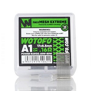 RESISTENCIA WOTOFO -COIL NEXMESH TURBO A1 - 0.16ohm - (10 Unidades)