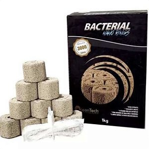 Midia Biologica Nano Rings Bacterial Ocean Tech 1kg