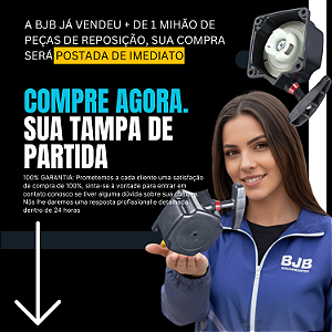 PARTIDA RETRATIL COMPLETA ROÇADEIRA GASOLINA 4 GARRAS