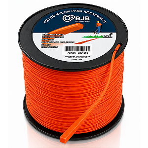 FIO DE NYLON BOBINA COM 2KG 226 METROS LARANJA ROÇADEIRA