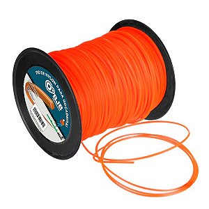 FIO DE NYLON BOBINA COM 2KG 226 METROS LARANJA ROÇADEIRA