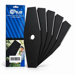 5 LAMINA 2 PONTAS ROÇADEIRA UNIVERSAL IMPORTADAS FURO 25,4MM