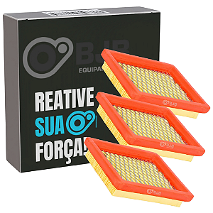 3X ELEMENTO FILTO DE AR MOTOR 165F COMPACTADOR DE SOLO