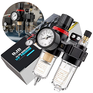 FILTRO ELIMINADOR DE AGUA E LUBRIFICA COM OLEO ROSCA 1/4