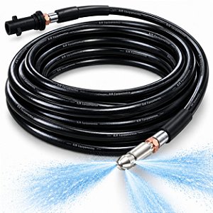 Mangueira Desentupidora 20mts Para Karcher K1 K2 K3 K5 Preto