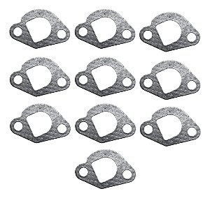 Kit 10 Juntas Escapamento Para Motor Honda Branco Buffalo
