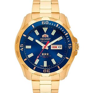 Relógio Orient Masculino Dourado 469GP078F D1KX
