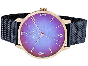 Relógio Champion Feminino Analógico CN20837A Rosé E Azul