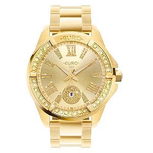 Relógio Euro Feminino Delux Dourado  Analógico - EU2115AP/4D