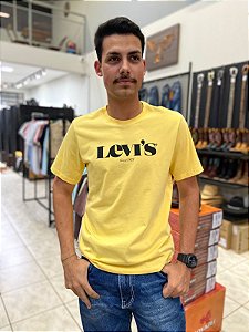 Camiseta Levi´s Masculina Amarelo Since 2116